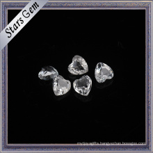 Factory Wholesale Price Heart Shape Natural White Topaz